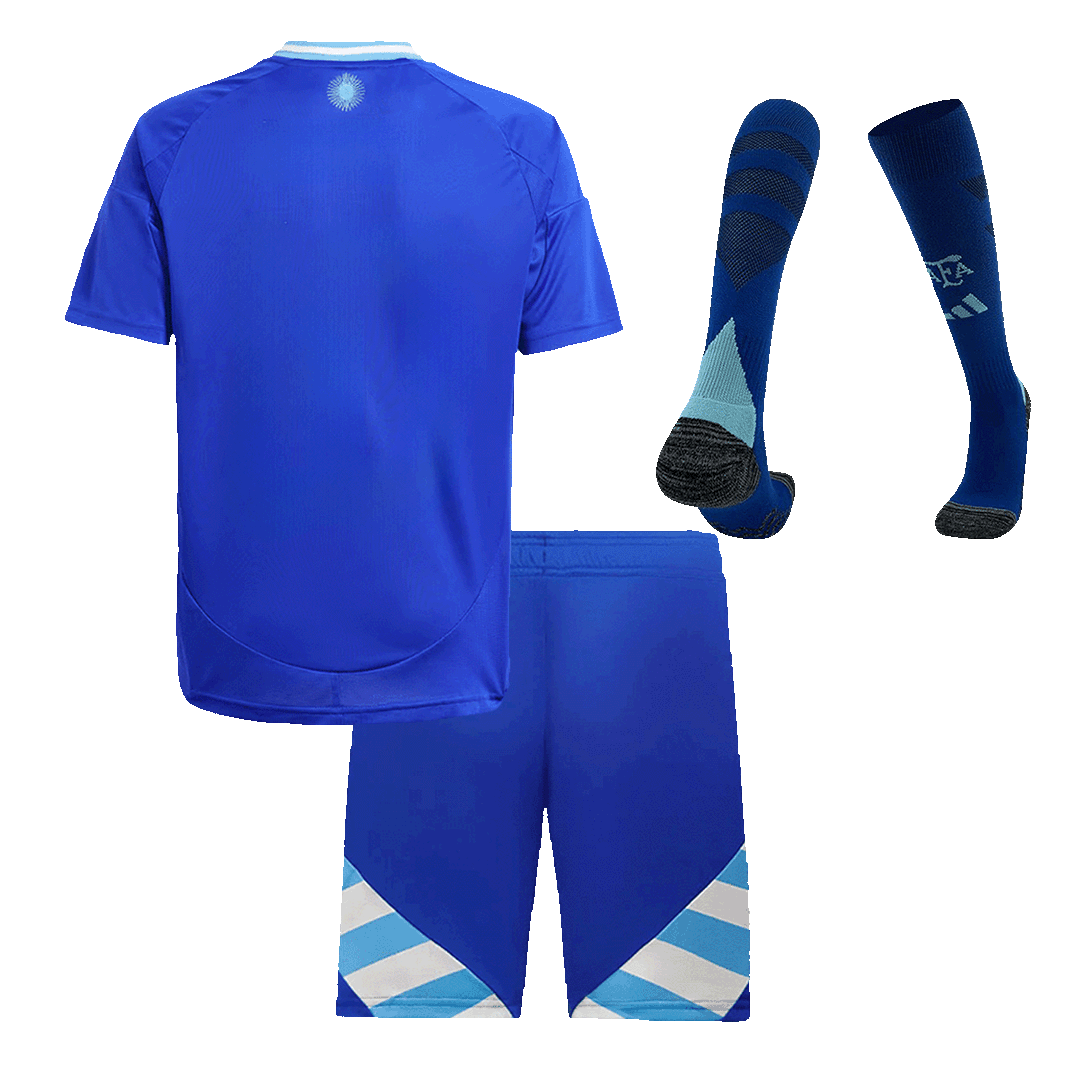 Maillot extérieur Argentine Copa America 2024 pour enfant (maillot, short, chaussettes)