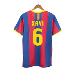 Barcelona XAVI #6 Home Soccer Jersey Retro 2010/11