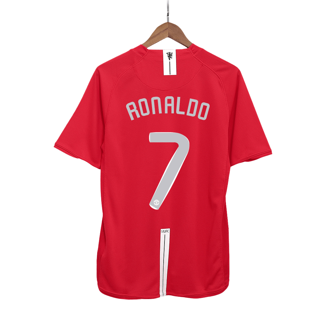Maillot rétro domicile Manchester United Ronaldo #7 2007/08 - Finale UCL