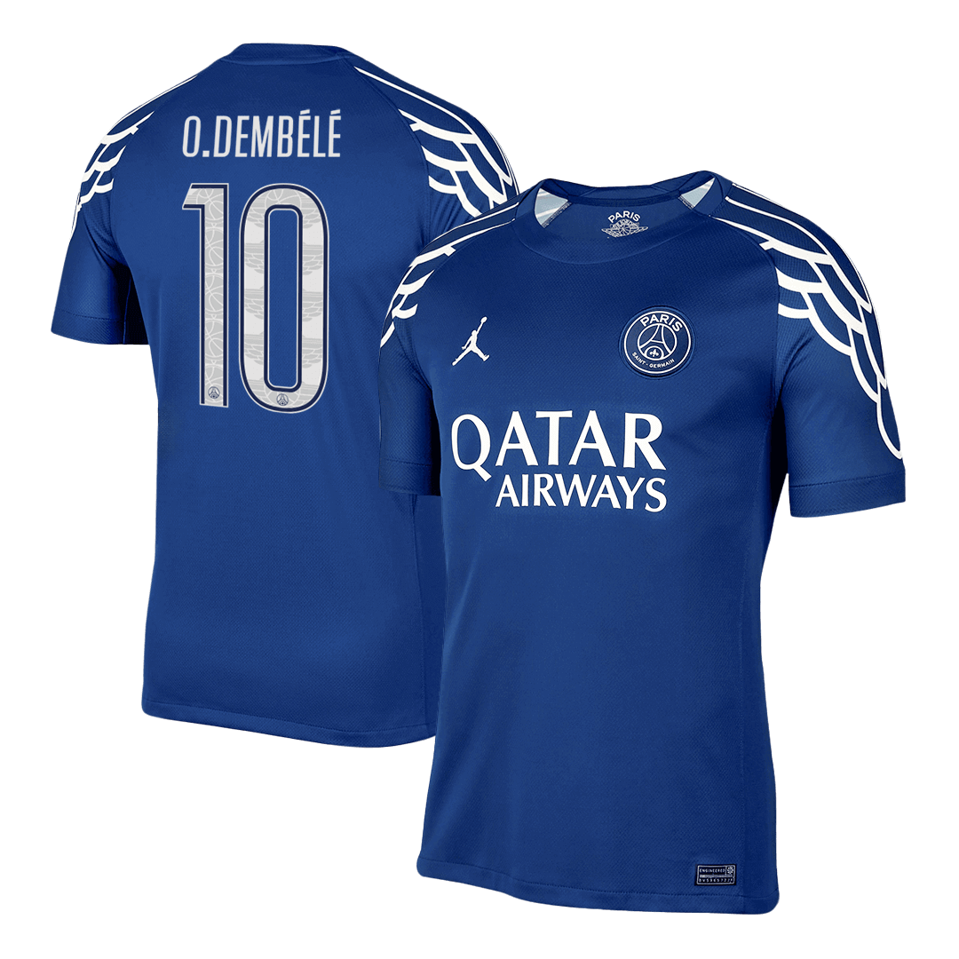 Maillot de football PSG O.DEMBÉLÉ #10 Quatrième Extérieur 2024/25 - Édition UCL