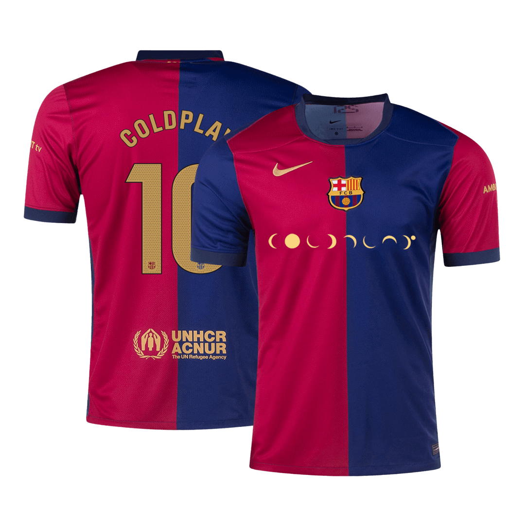 Barcelona COLDPLAY #10 Home Soccer Jersey 2024/25