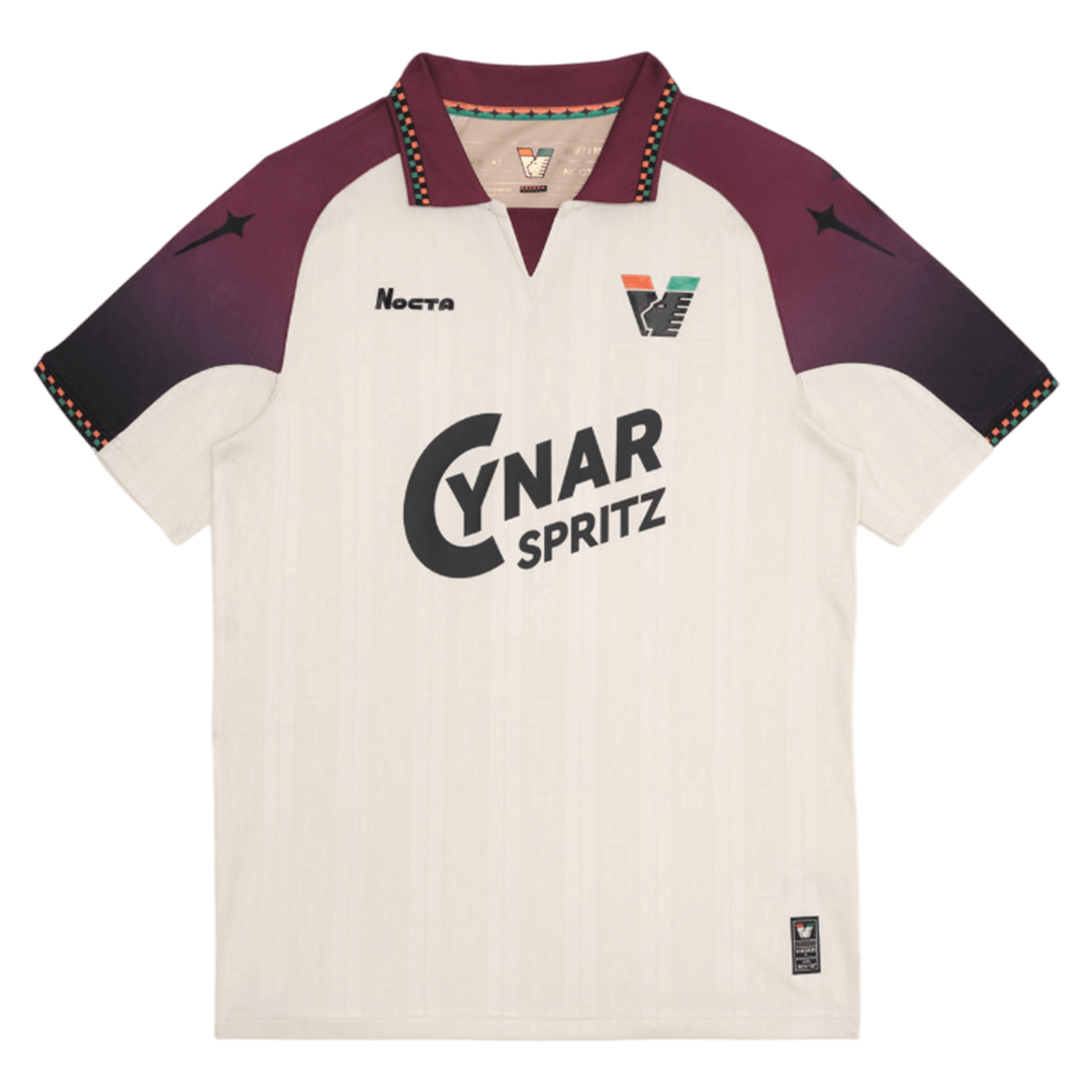 Venezia FC Away Soccer Jersey 25/26 Beige - new sponsor