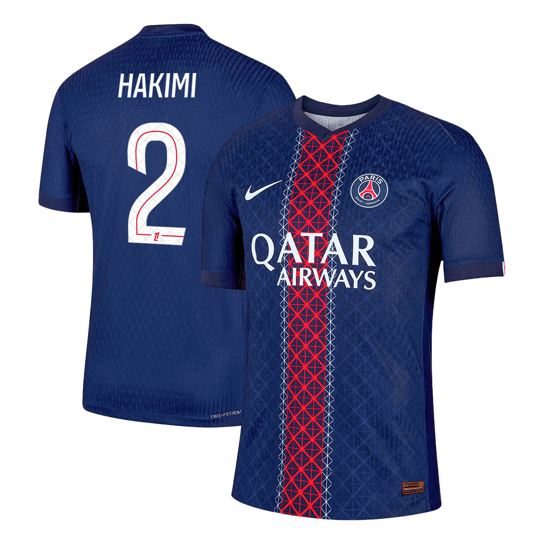 HAKIMI #2 Authentic PSG Home Soccer Jersey 2025/26 Navy