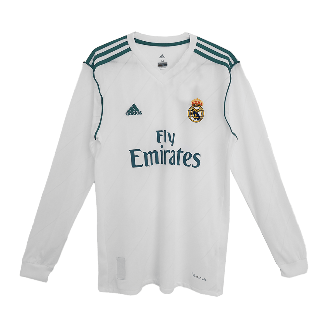 Maillot domicile rétro Ronaldo #7 du Real Madrid 2017/18 - Manches longues 
