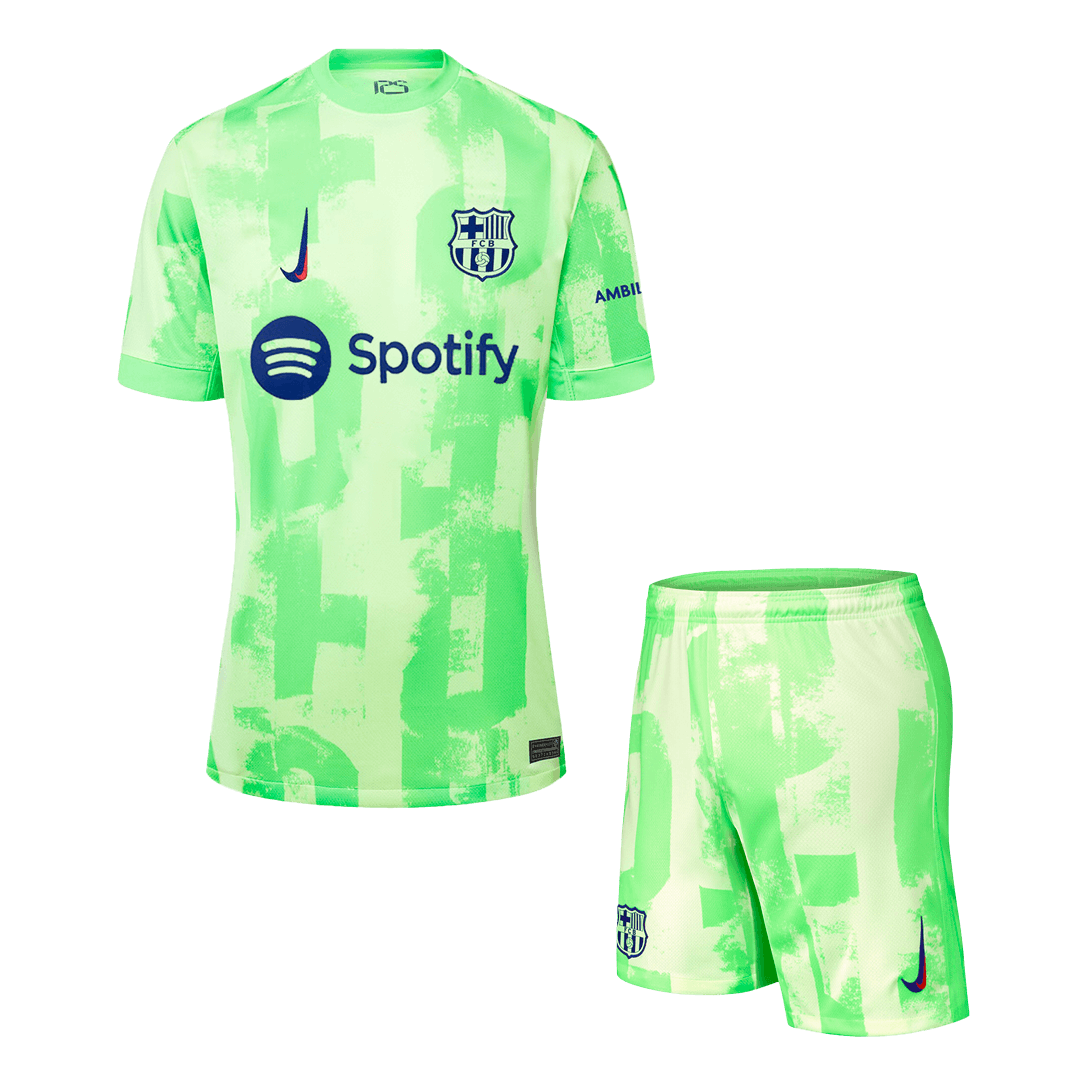 Barcelona Third Away Soccer Jersey Kit 2024/25 (Jersey+Shorts)