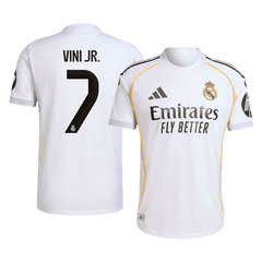 Maillot de football domicile authentique Real Madrid VINI JR. #7 2025/26