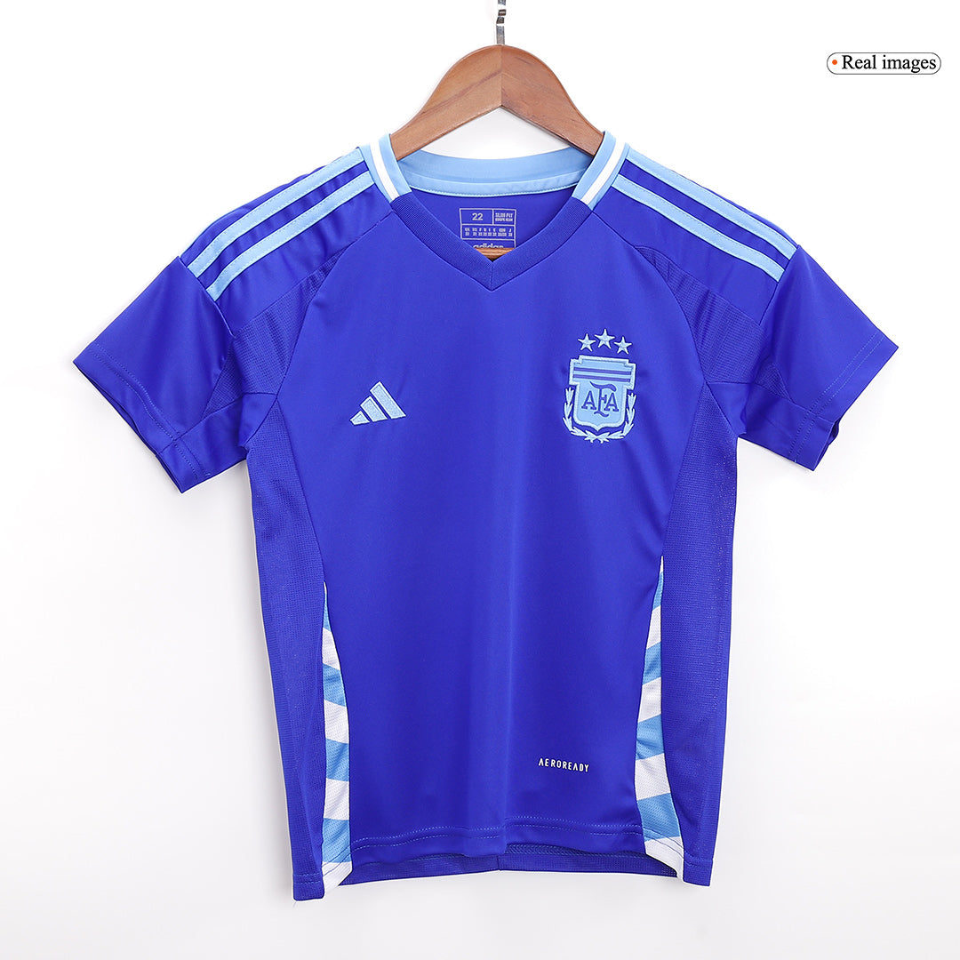 Maillot extérieur Argentine Copa America 2024 pour enfant (maillot, short, chaussettes)