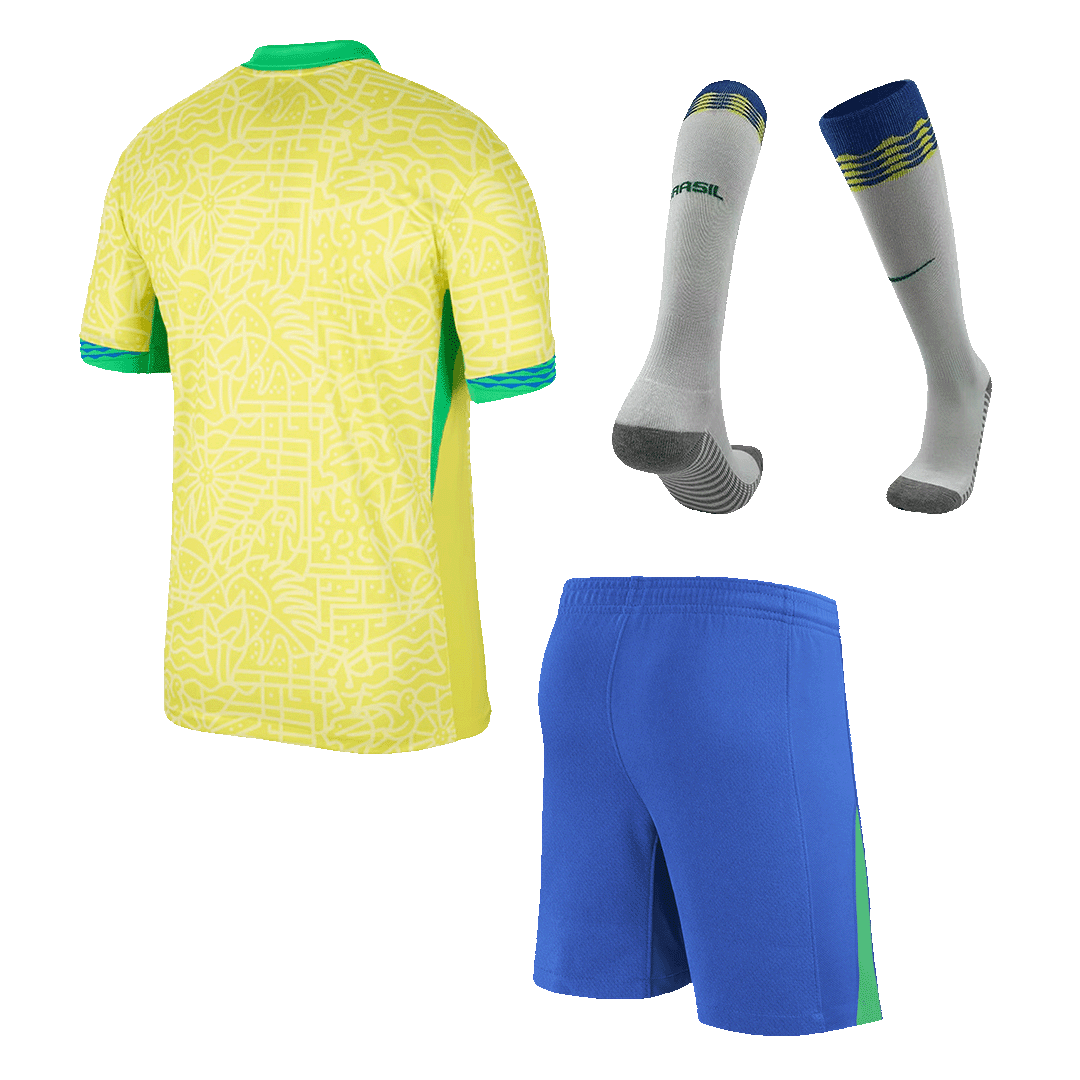 Maillot domicile Brésil Copa America 2024 (maillot + short + chaussettes)