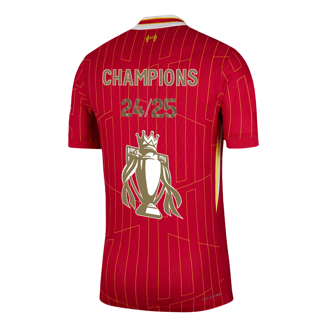 Maillot de football domicile Liverpool authentique 2024/25 CHAMPIONS 24/25