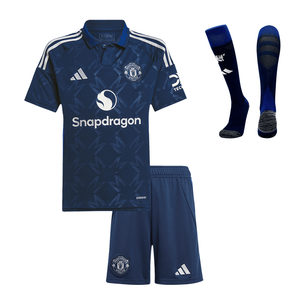 Manchester United Away Jersey Kit 2024/25 Kids(Jersey+Shorts+Socks)