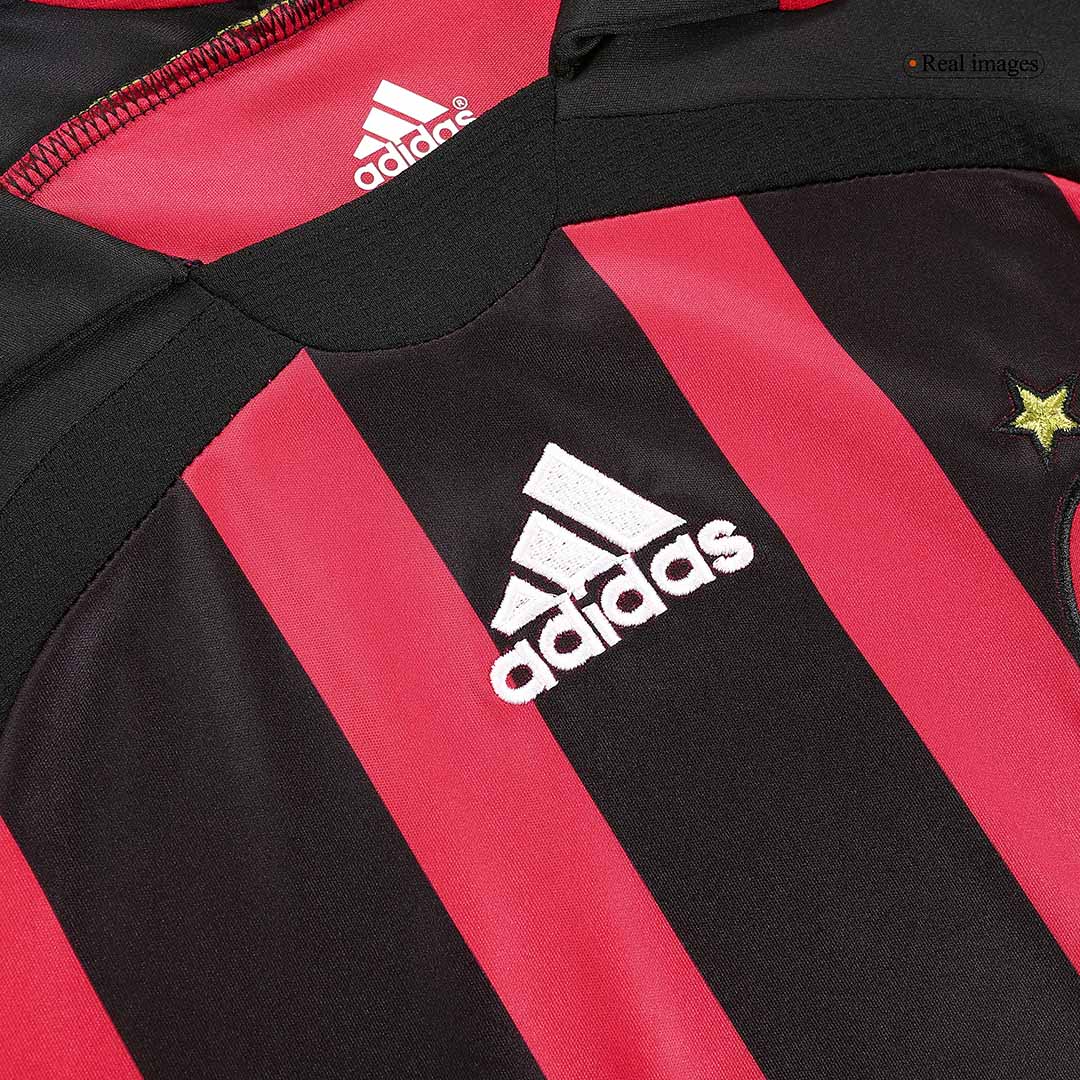 Maillot rétro domicile AC Milan MALDINI #3 2006/07 - Manches longues