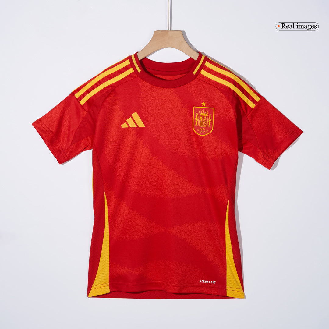 Maillot domicile Espagne EURO 2024 Enfant (Maillot + Short + Chaussettes)