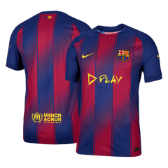 Authentic Barcelona X Ed Sheeran Home Soccer Jersey 25/26 Red&Blue