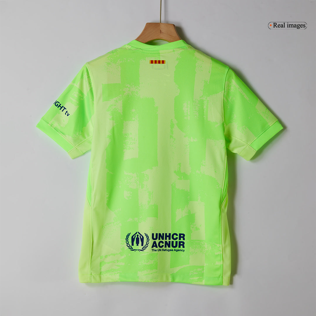 Barcelona Third Away Soccer Jersey Kit 2024/25 (Jersey+Shorts+Socks) - (Spotify Logo Without Text)