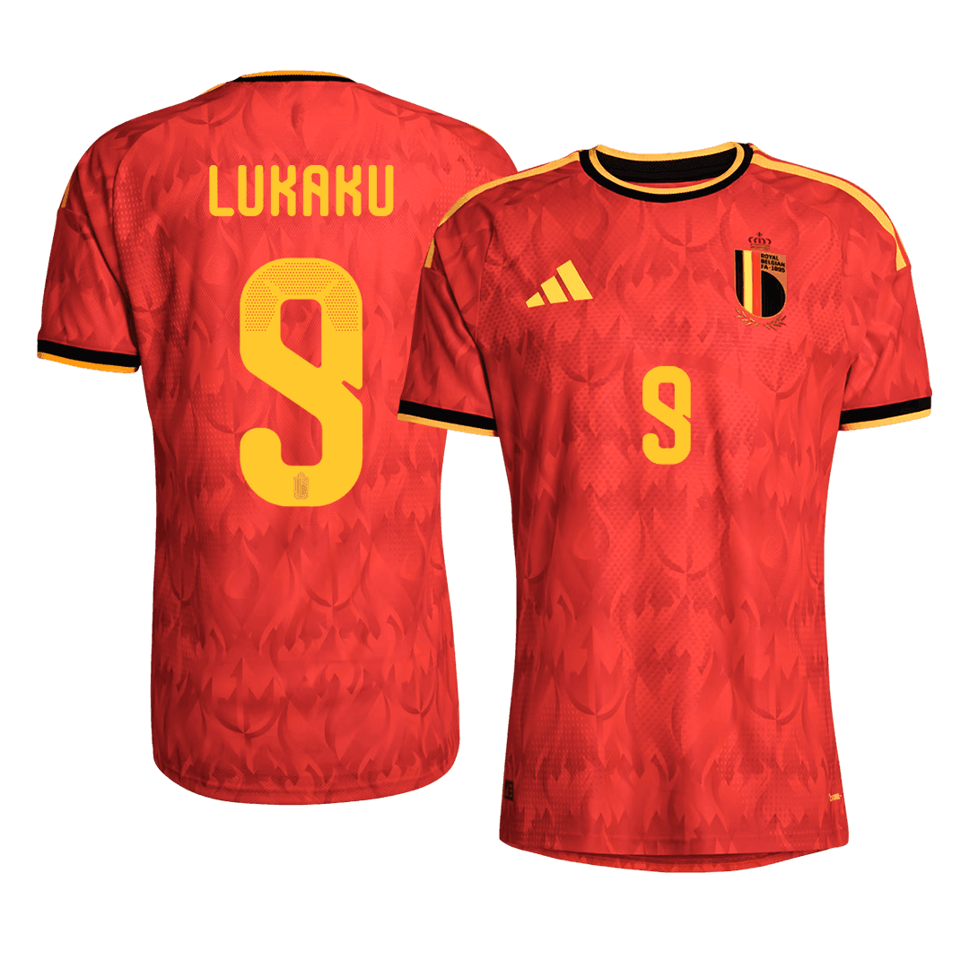 LUKAKU #9 Player Version Belgium Home Soccer Jersey World Cup 2026 Red