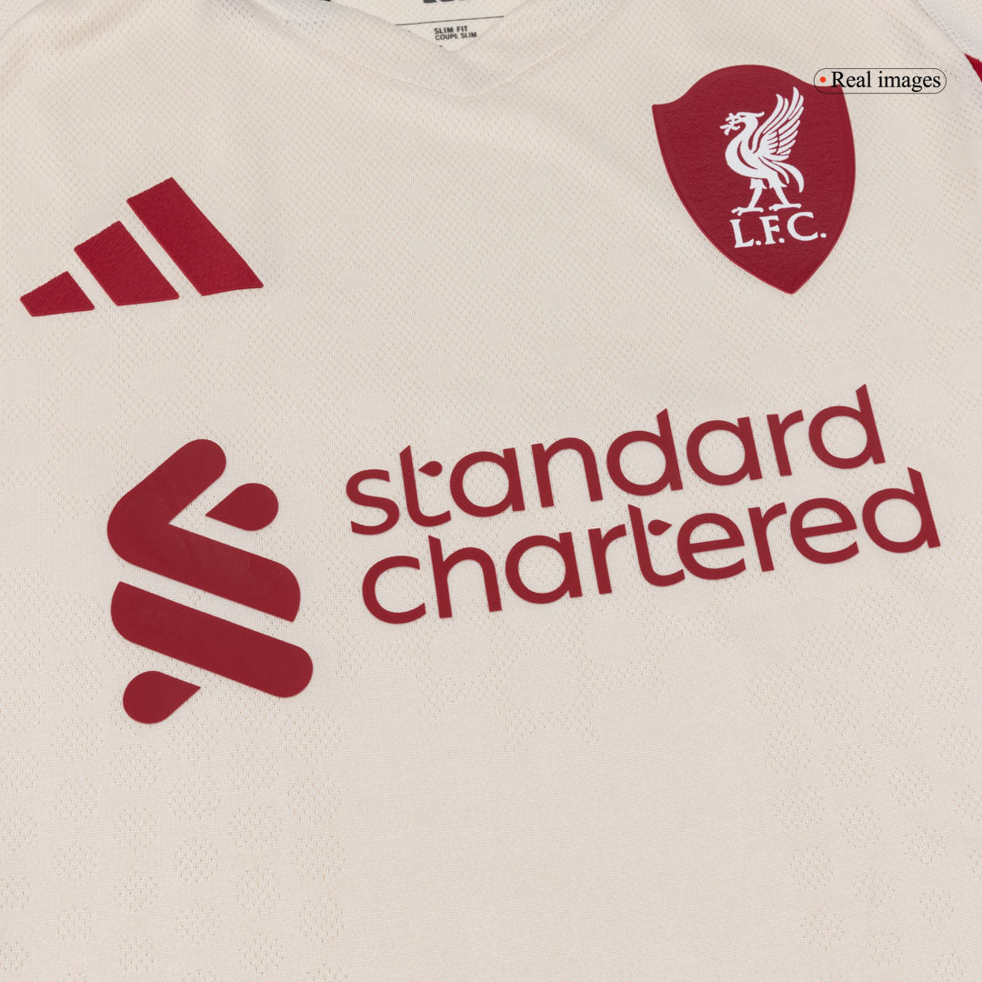 GAKPO #18 Authentic Liverpool Away Soccer Jersey 25/26 White