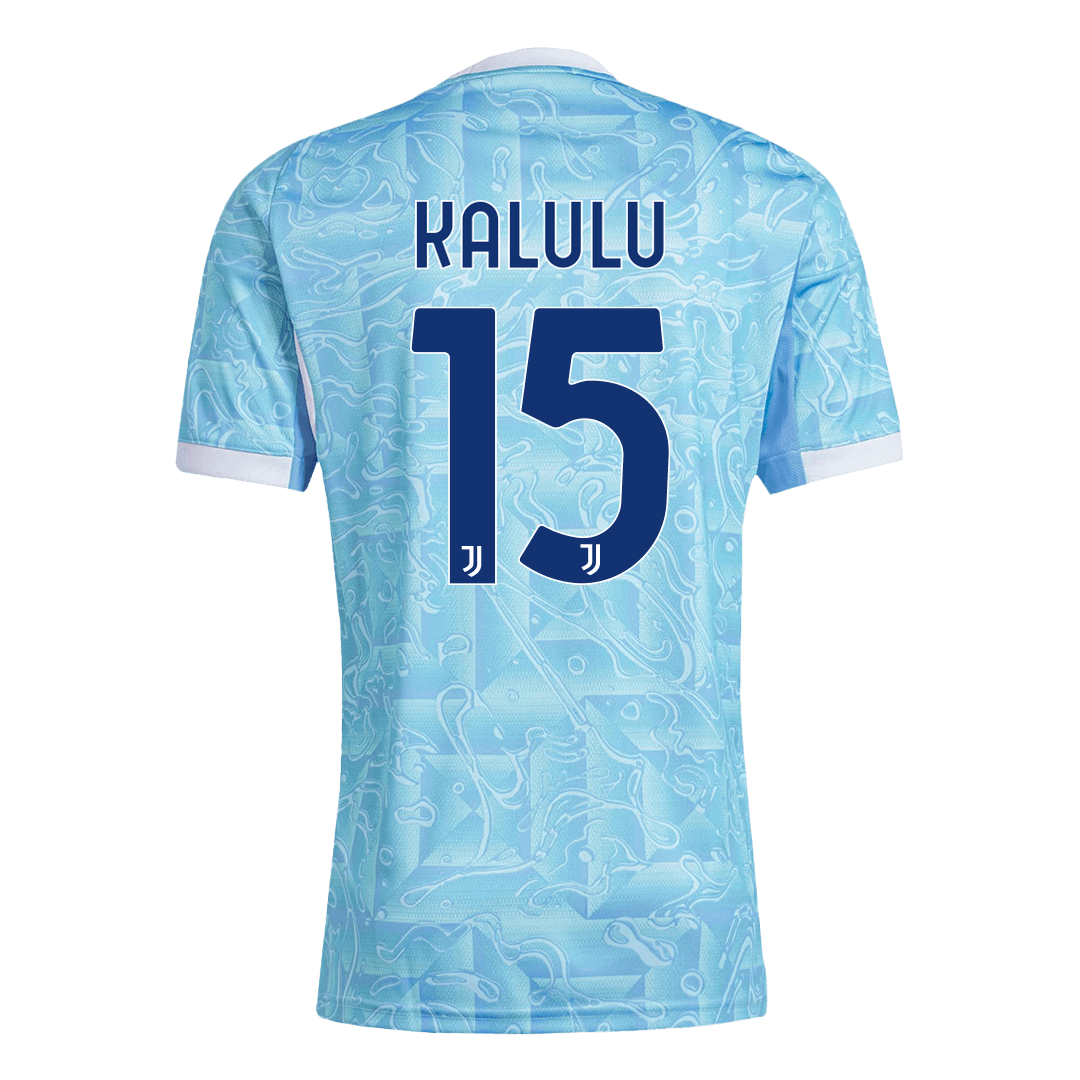 KALULU #15 Juventus Away Soccer Jersey 2025/26 Blue
