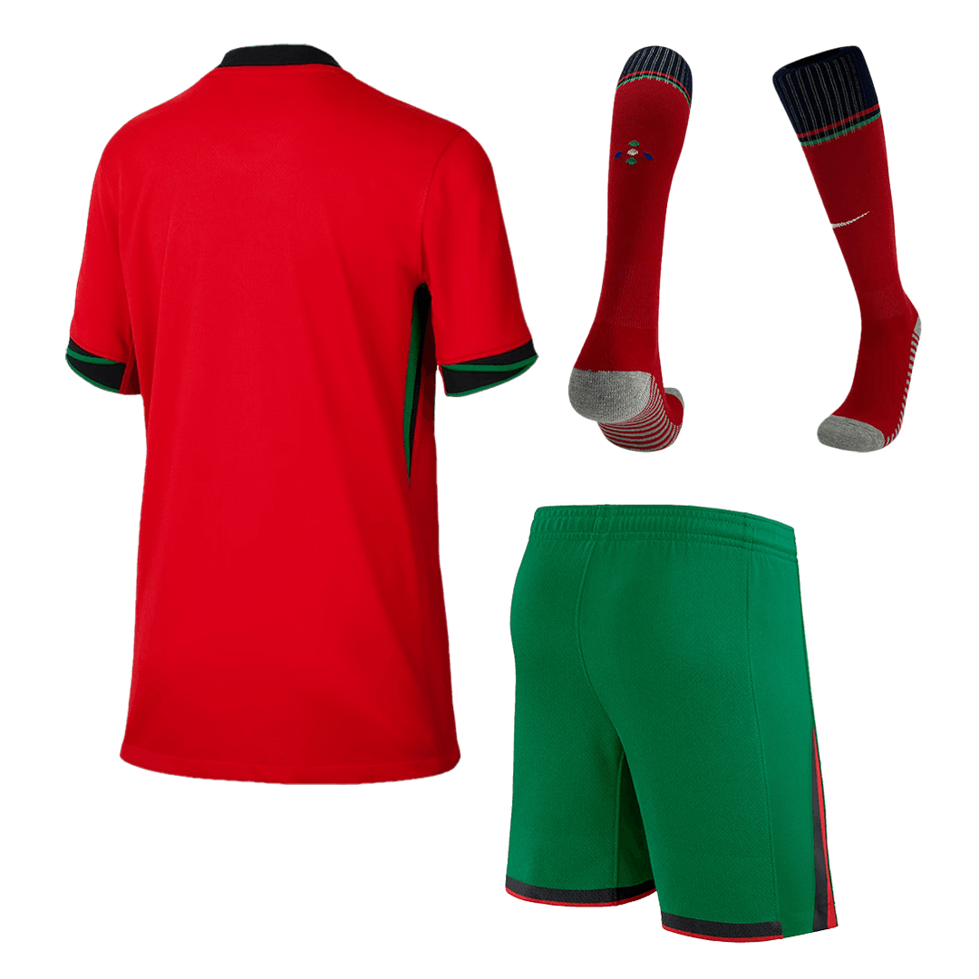 Maillot domicile Portugal EURO 2024 pour enfant (maillot, short, chaussettes)