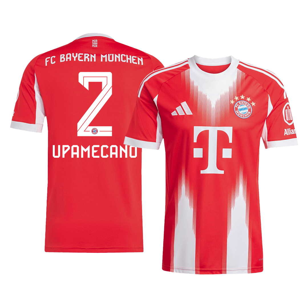 UPAMECANO #2 Bayern Munich Home Soccer Jersey 2025/26 Red