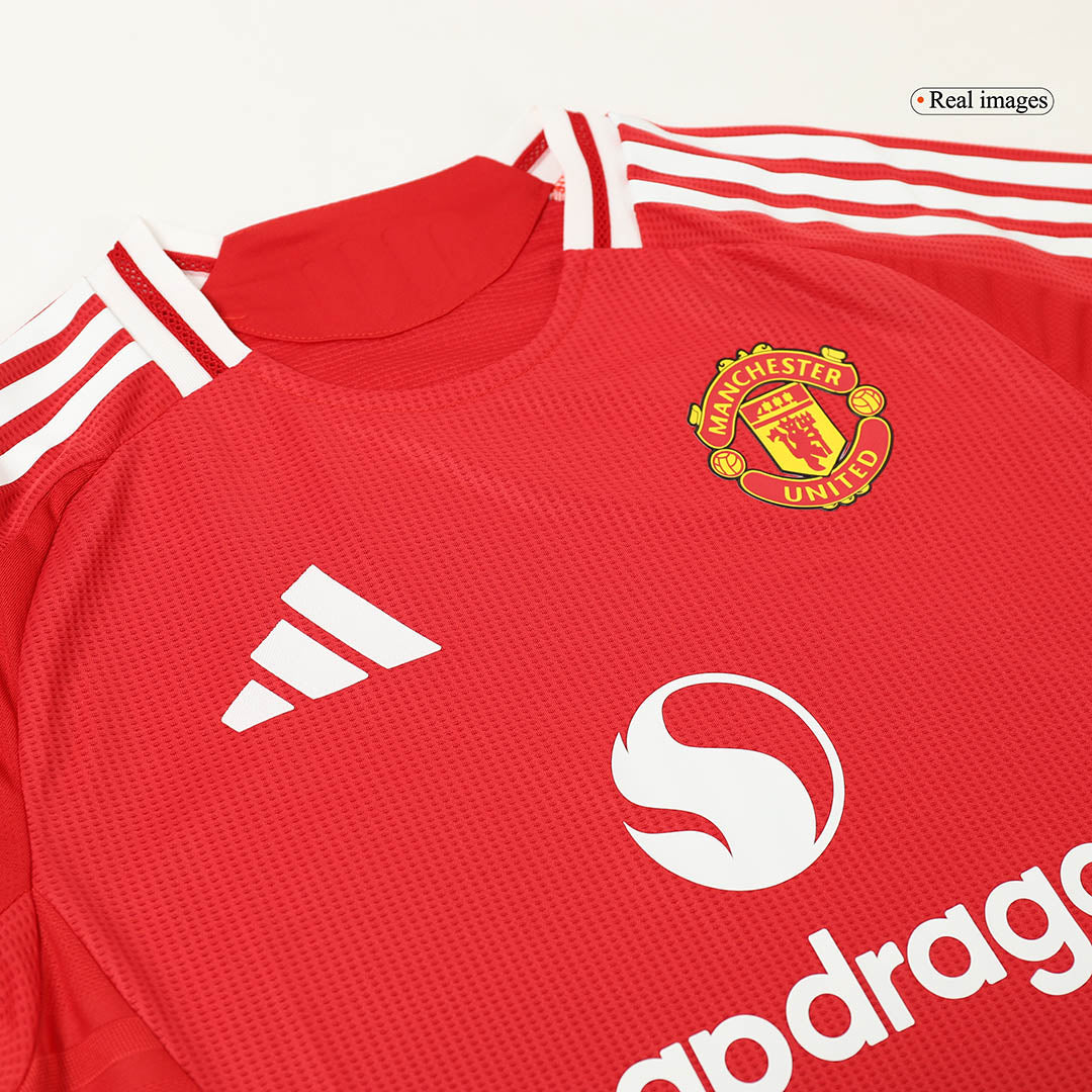 Manchester United Heim-Fußballtrikot-Set Authentic 2024/25 (Trikot + Shorts)