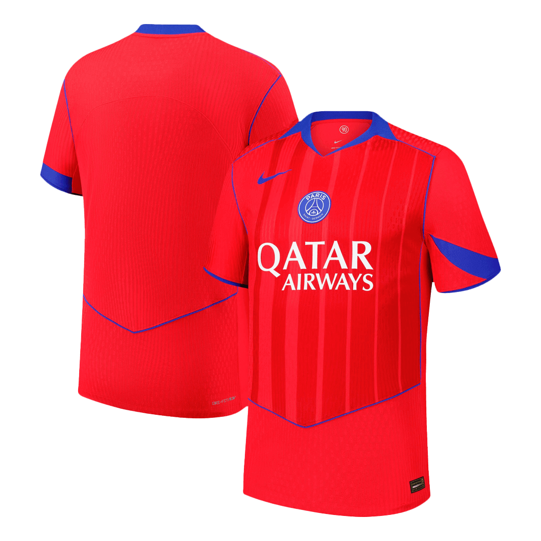 Authentic PSG Third Away Soccer Jersey 25/26 Red