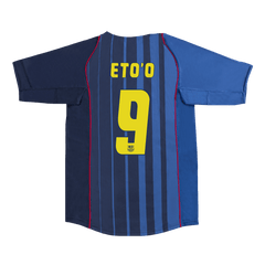 Barcelona ETO'O #9 Away Soccer Jersey Retro 2004/05
