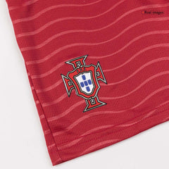 B. FERNANDES  #8 Kid's Portugal Home Soccer Jersey Kit(Jersey+Shorts) World Cup 2026 Red