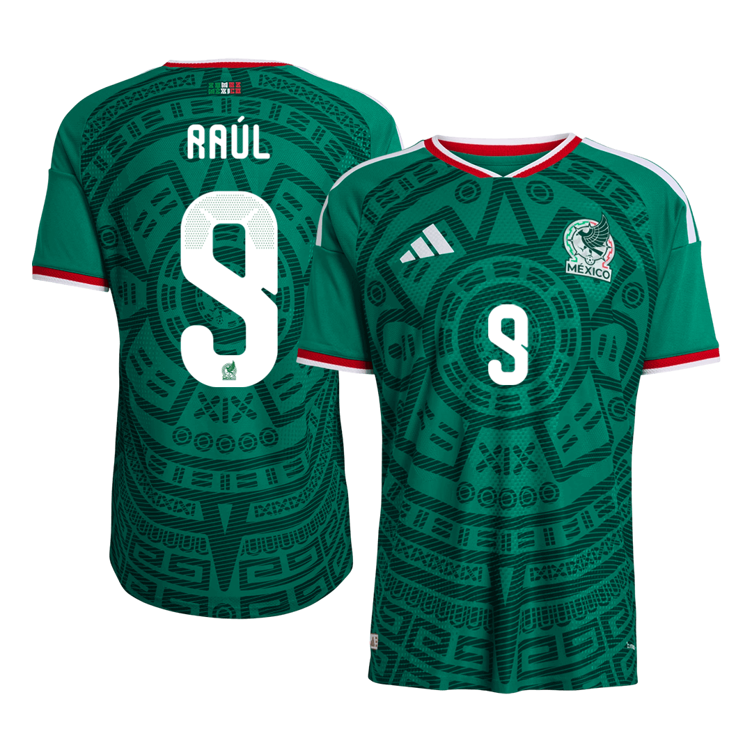 Raúl#9 Player Version Mexico Home Soccer Jersey World Cup 2026 Green