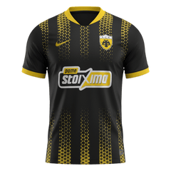 AEK Athens Away Soccer Jersey 25/26 Black