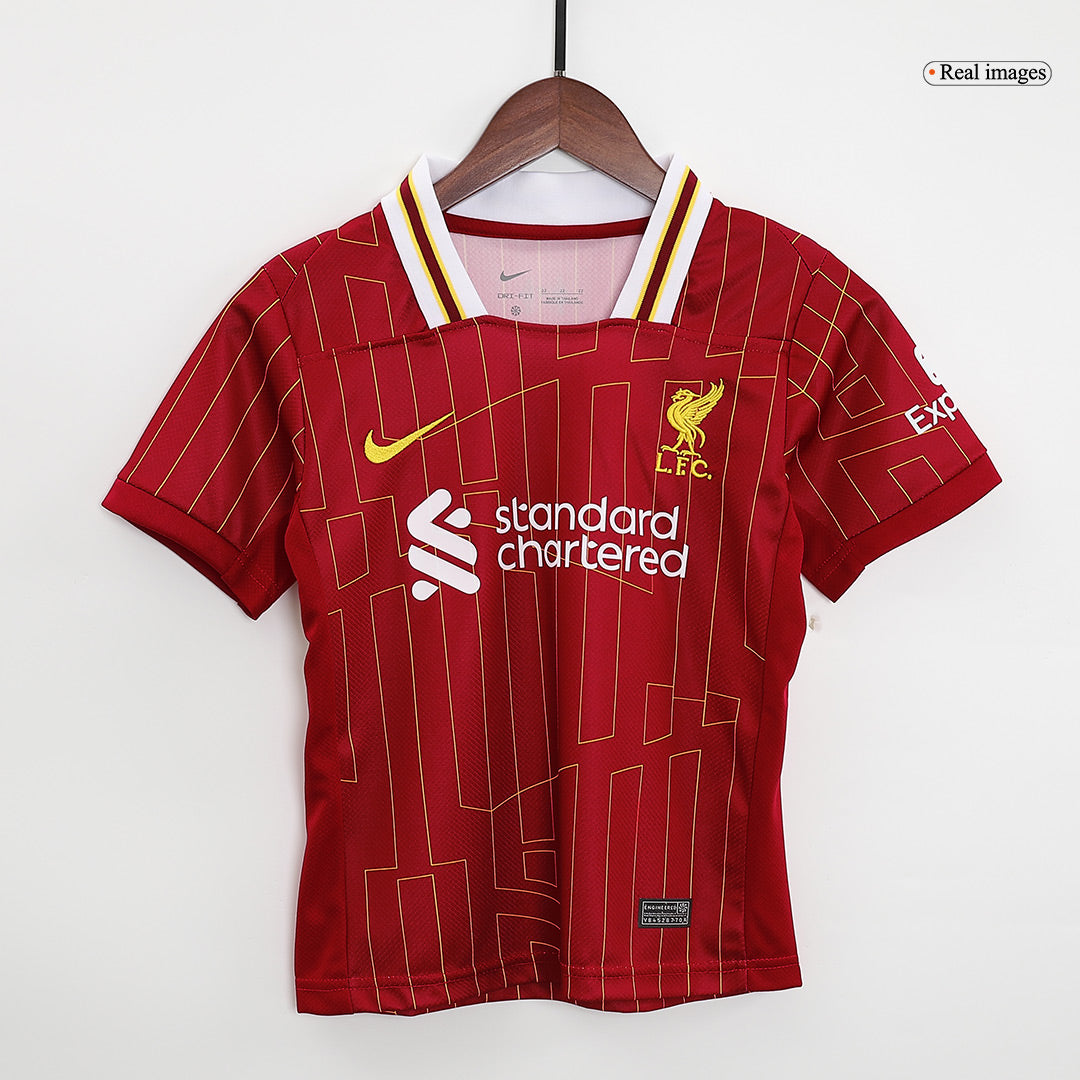Maillot domicile Liverpool 2024/25 pour enfant (maillot + short)