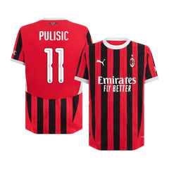AC Milan PULISIC #11 Home Jersey Authentic 2024/25 - UCL Edition