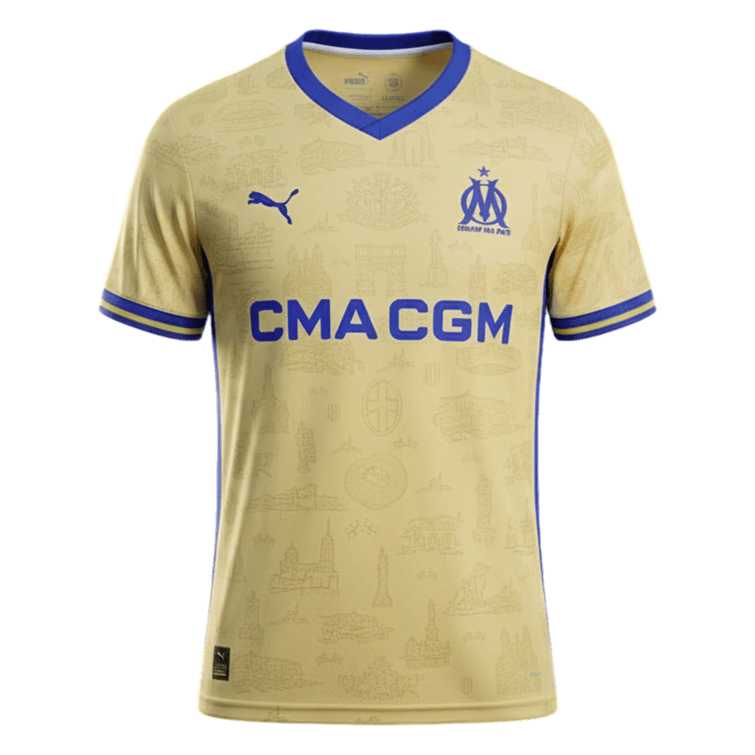 Marseille Fourth Soccer Jersey 25/26 Yellow