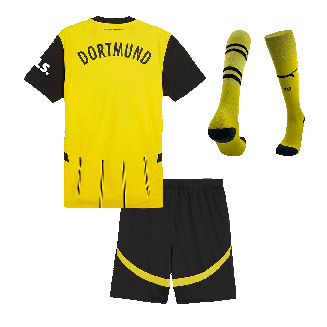 Maillot domicile Dortmund 2024/25 pour enfant (maillot, short, chaussettes)