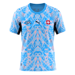 Switzerland Away Soccer Jersey World Cup 2026 Blue