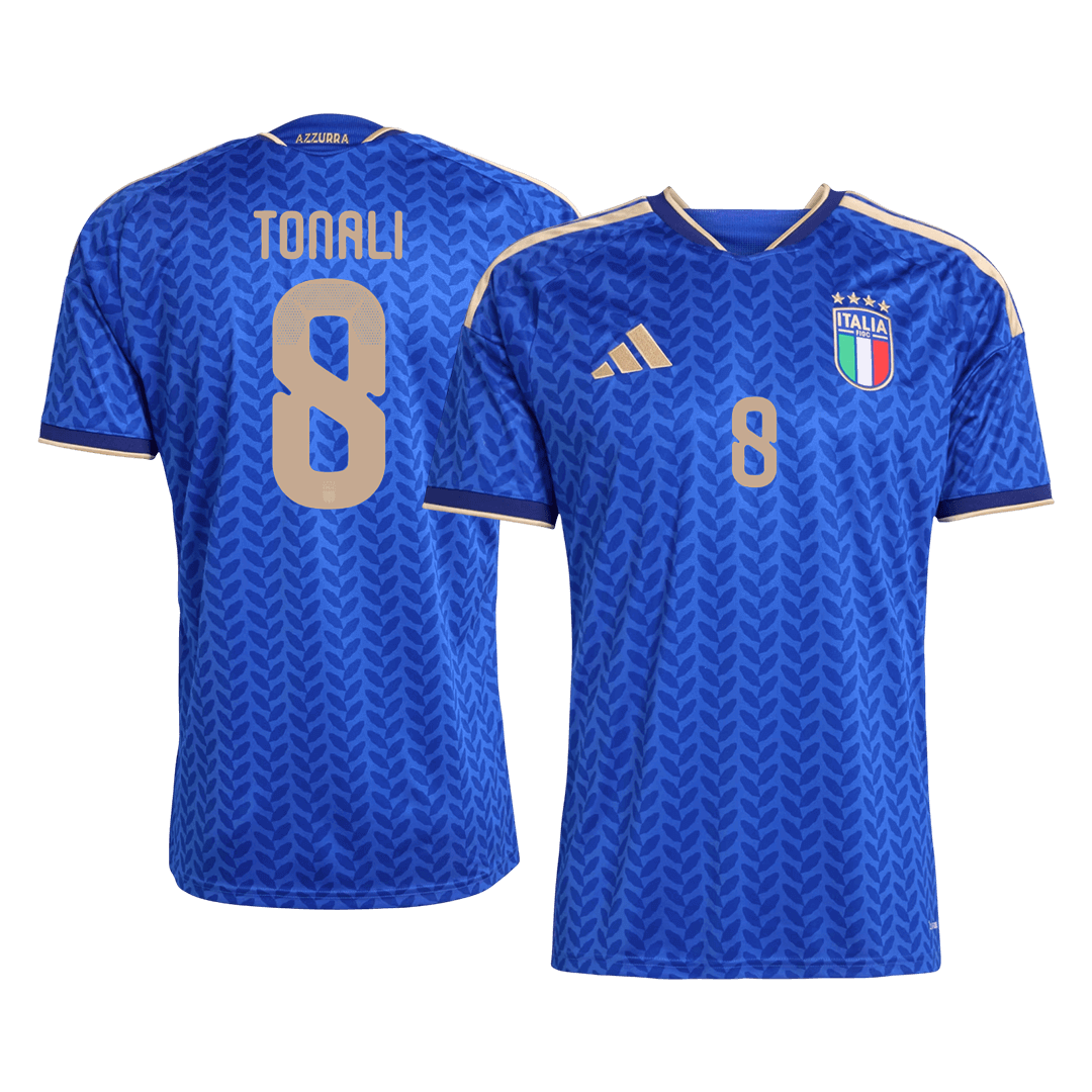 TONALI #8 Italy Home Soccer Jersey World Cup 2026 Blue