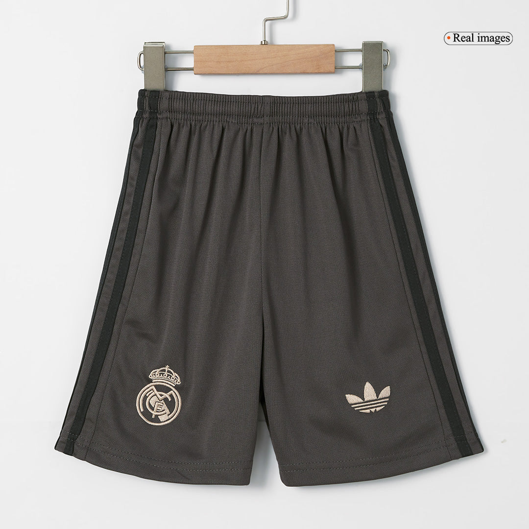 Maillot de football extérieur Real Madrid 2024/25 pour enfant (maillot + short)