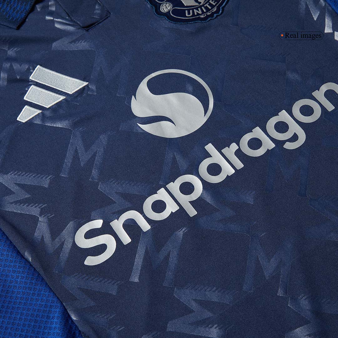 Manchester United Langarm-Auswärts-Fußballtrikot 2024/25