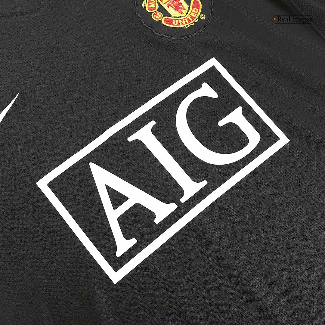 Maillot extérieur rétro Manchester United 2007/08 - Manches longues