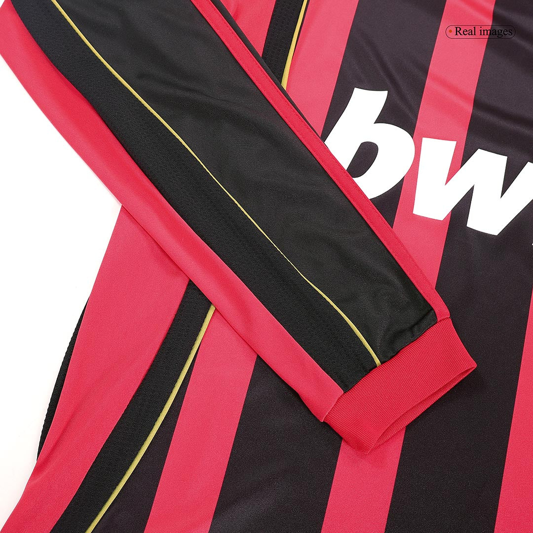 Maillot rétro domicile AC Milan MALDINI #3 2006/07 - Manches longues