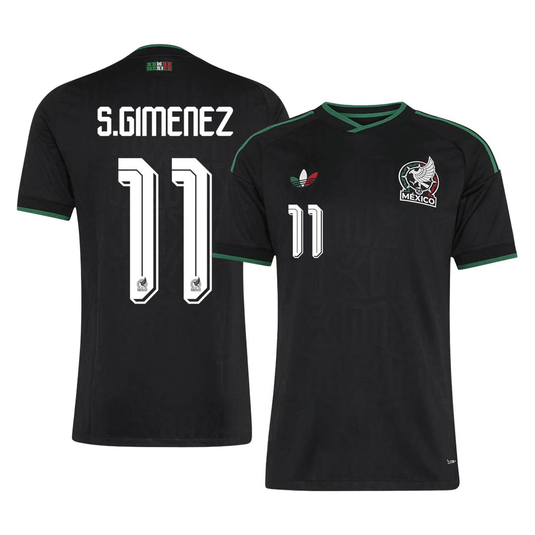 S.GIMENEZ #11 Player Version Mexico Third Soccer Jersey World Cup 2026 Black