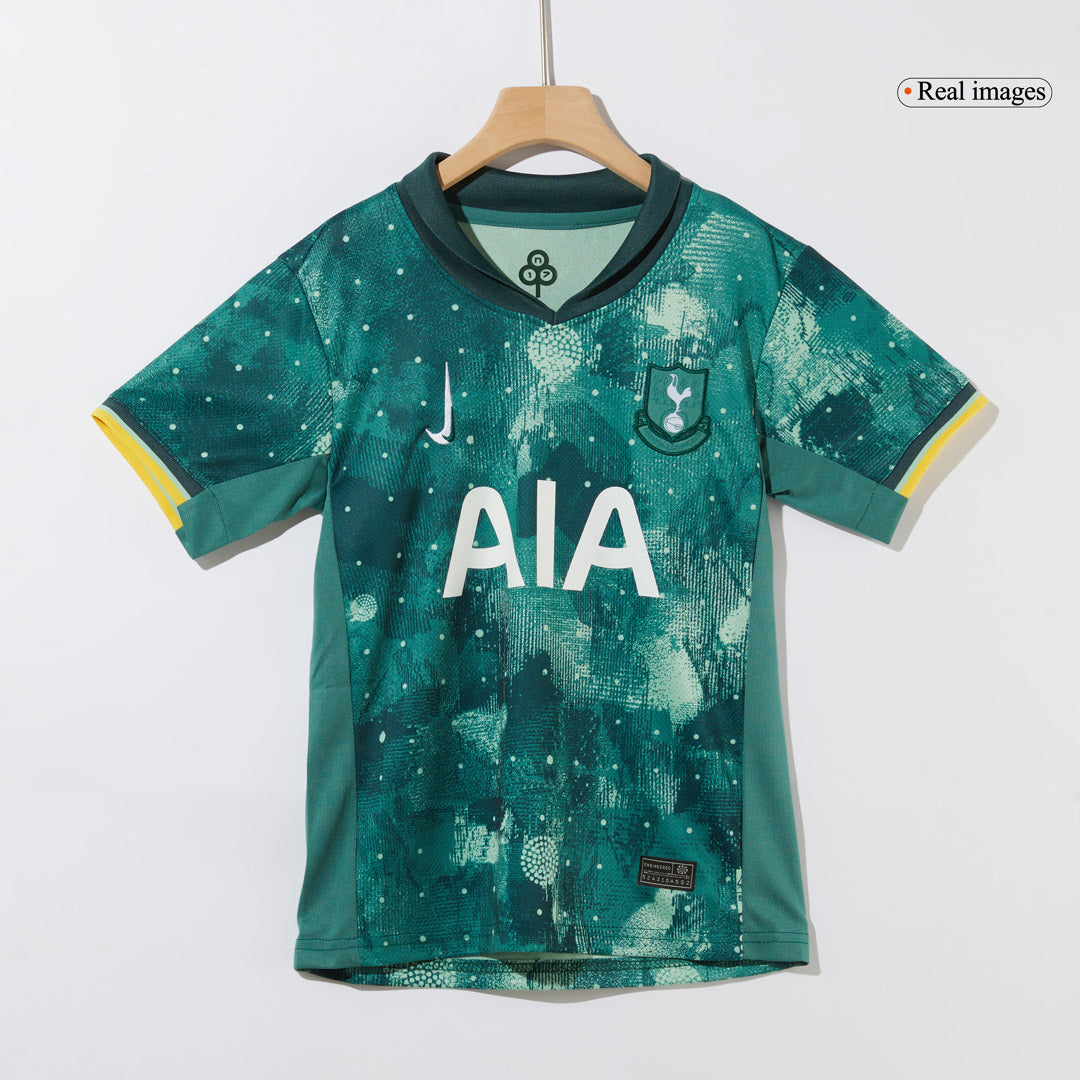 Tottenham Hotspur Auswärts-Fußballtrikot 2024/25, Kinder (Trikot + Shorts)