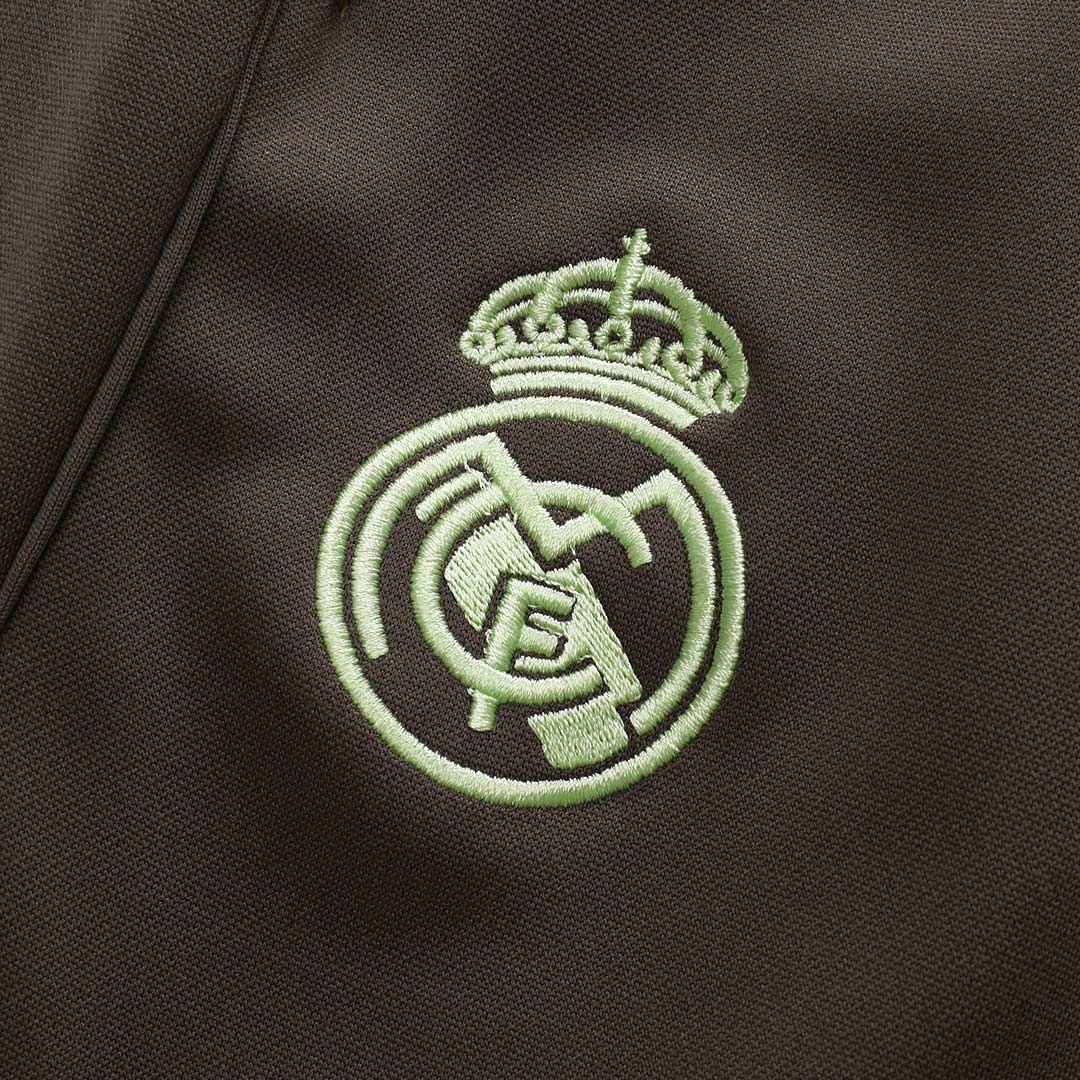 Real Madrid Zipper Sweatshirt Kit(Top+Pants) 25/26 Green