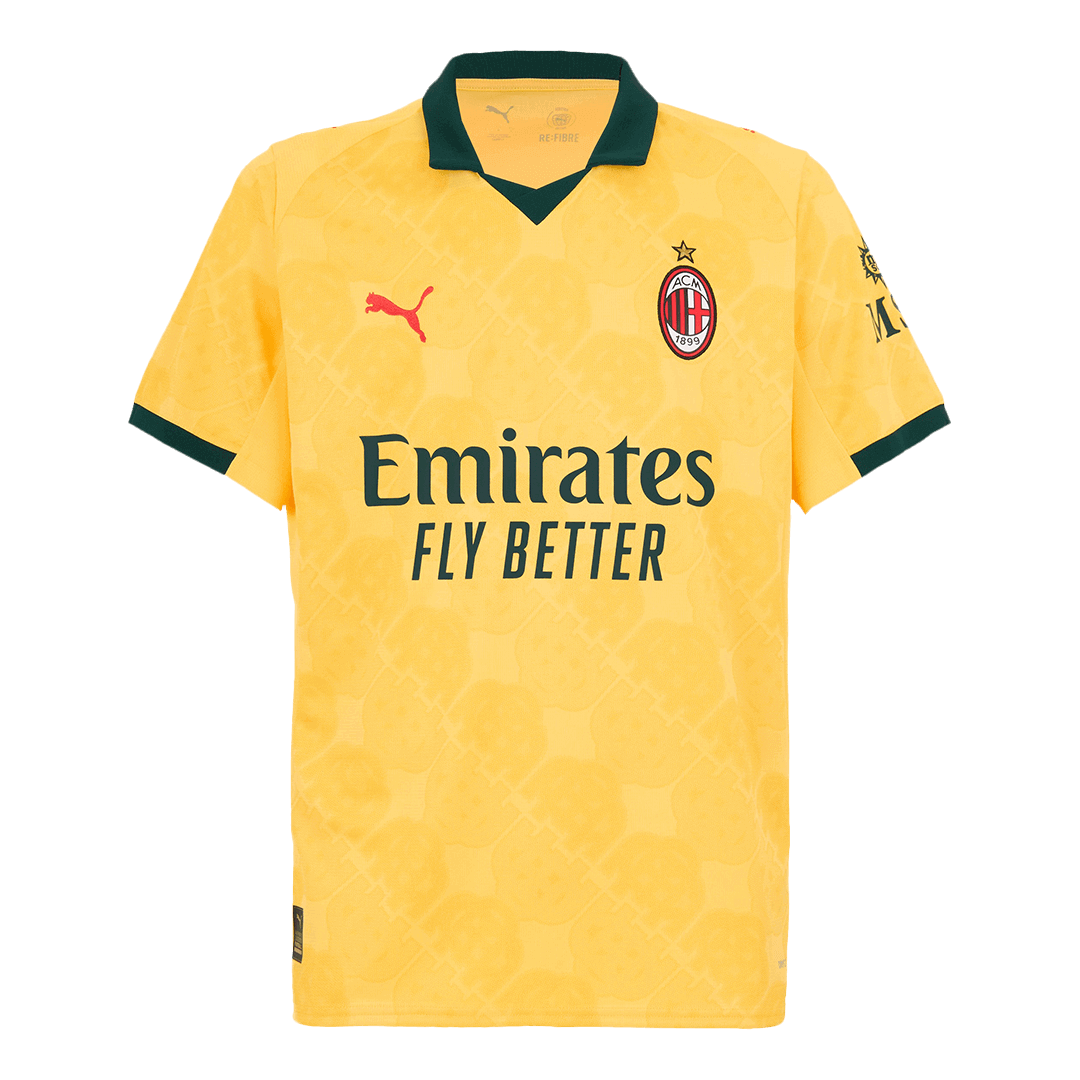 FOFANA #19 AC Milan Third Away Soccer Jersey 2025/26 Yellow
