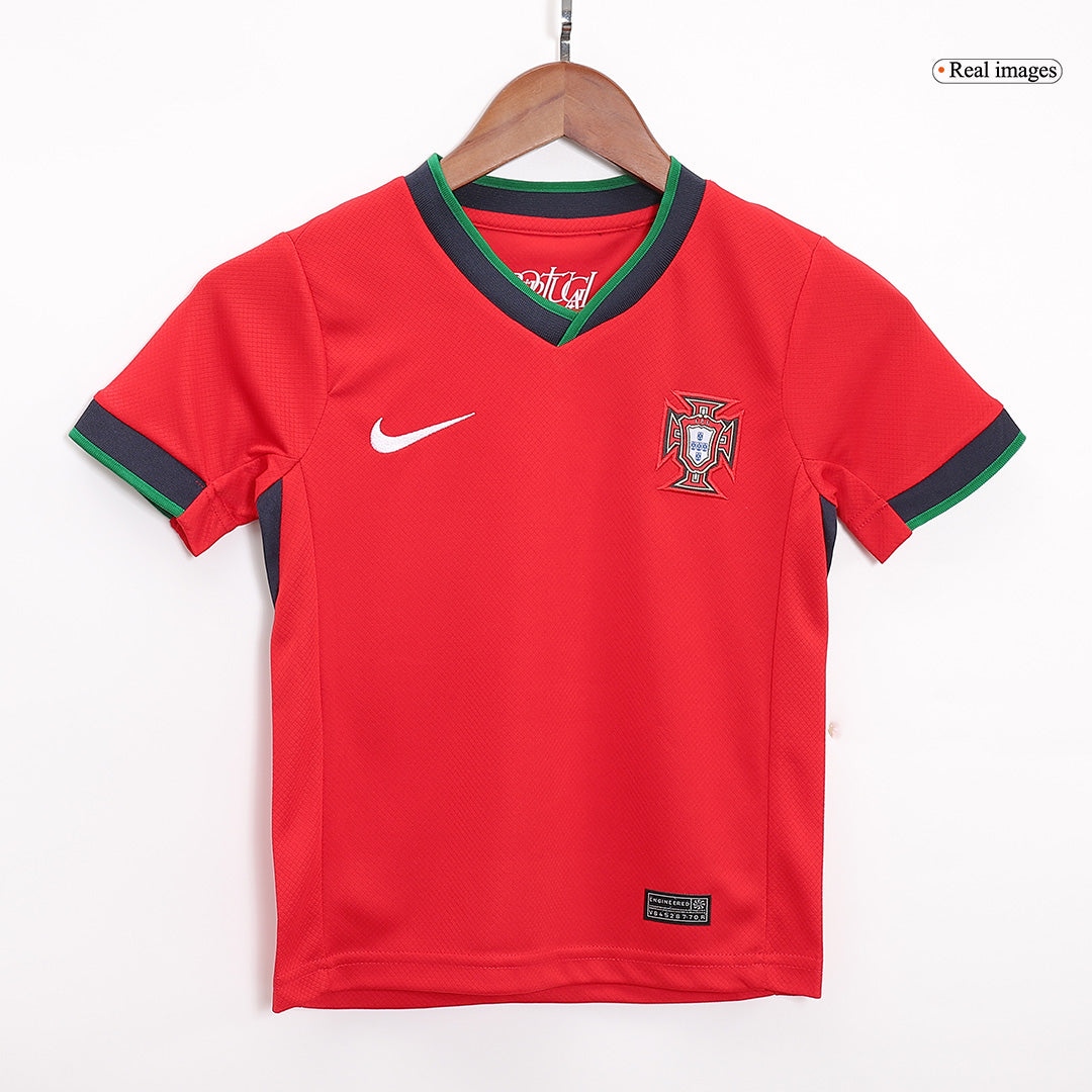 Maillot domicile Portugal EURO 2024 pour enfant (maillot, short, chaussettes)