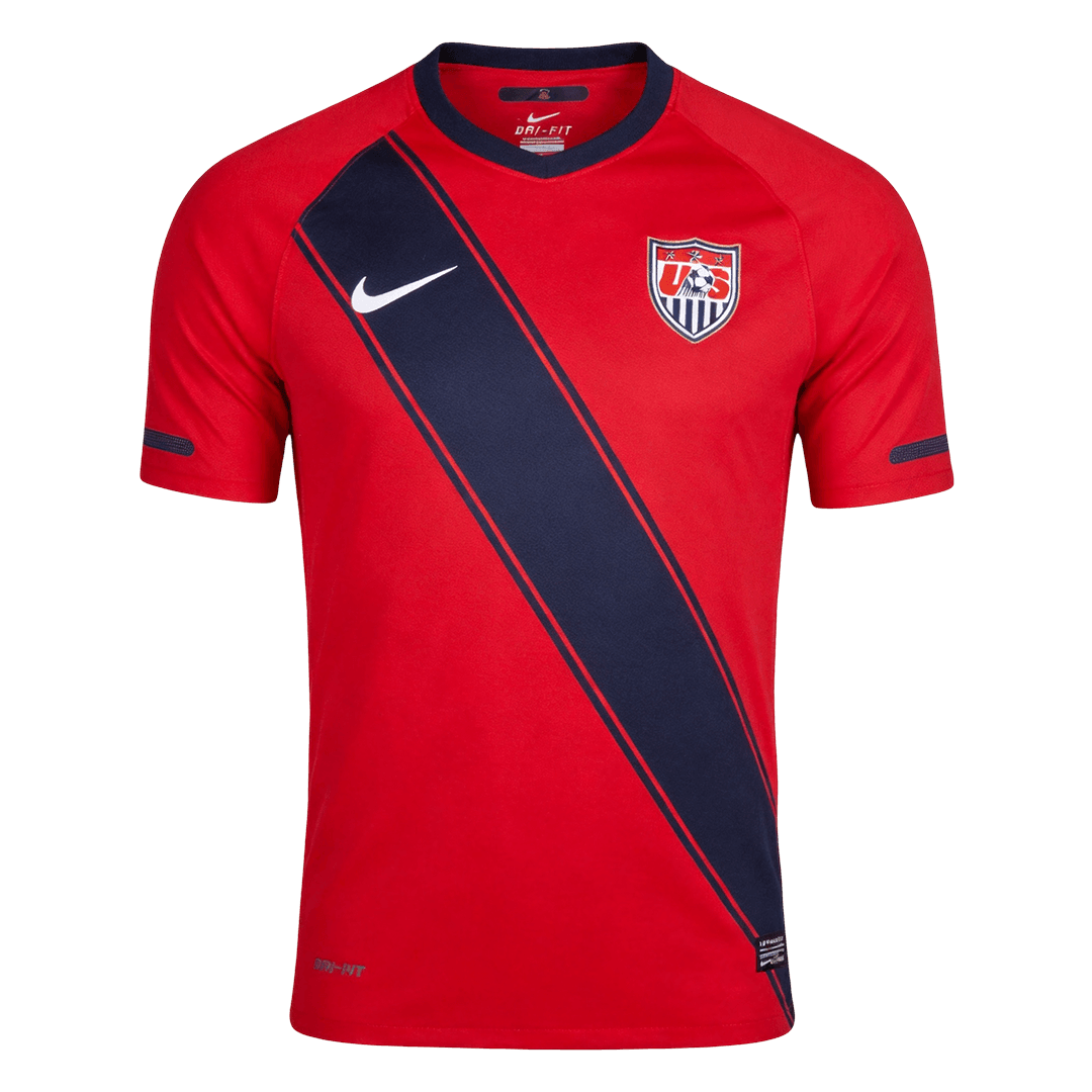 Men Retro Fan Version USA Away Soccer Jersey 2011 Red