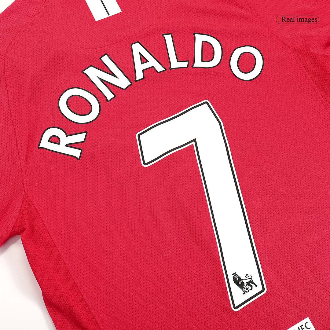 Maillot Domicile Rétro Manchester United Ronaldo #7 2007/08 - Manches Longues