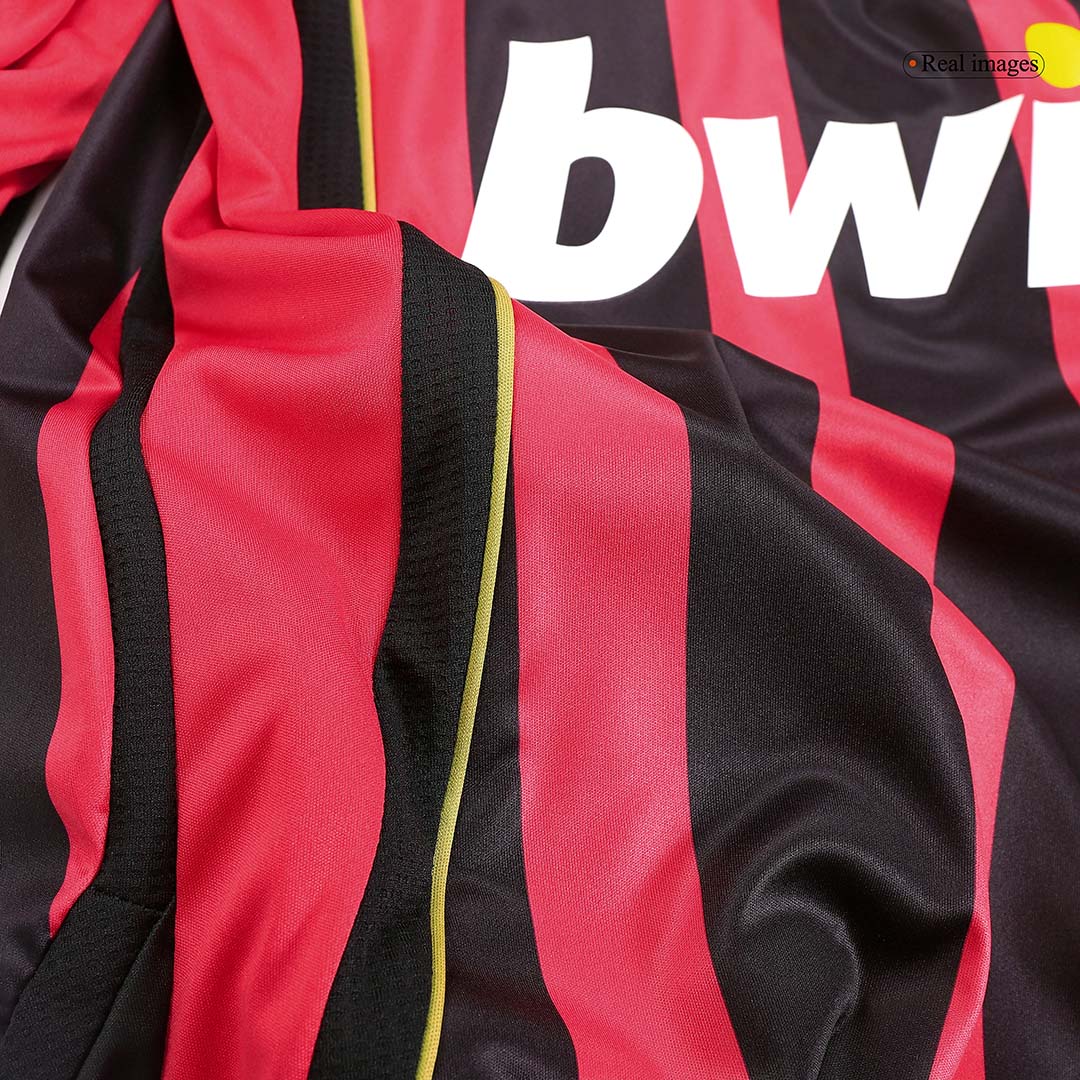 Maillot rétro domicile AC Milan MALDINI #3 2006/07 - Manches longues
