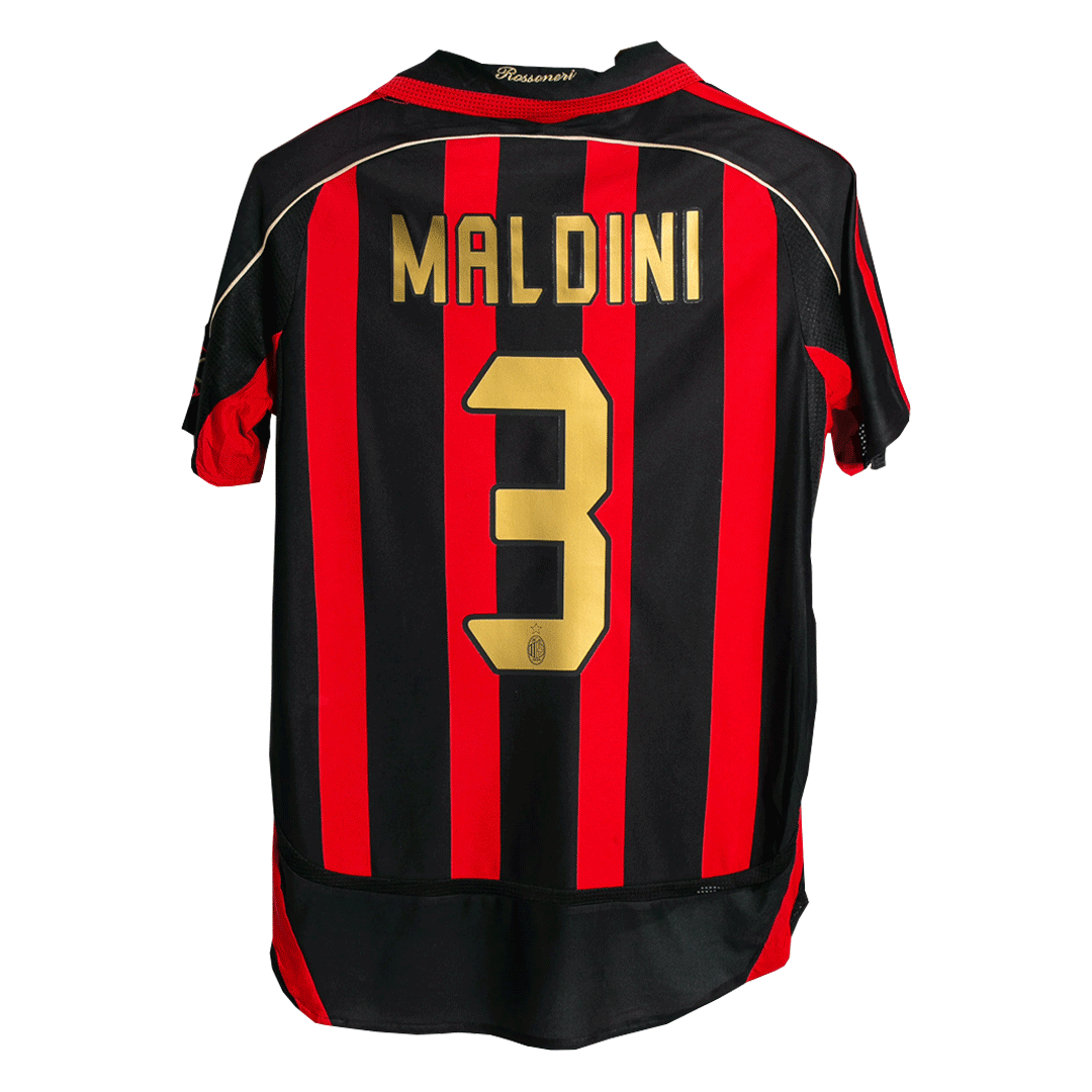 AC Milan MALDINI #3 Maillot Domicile Rétro 2006/07