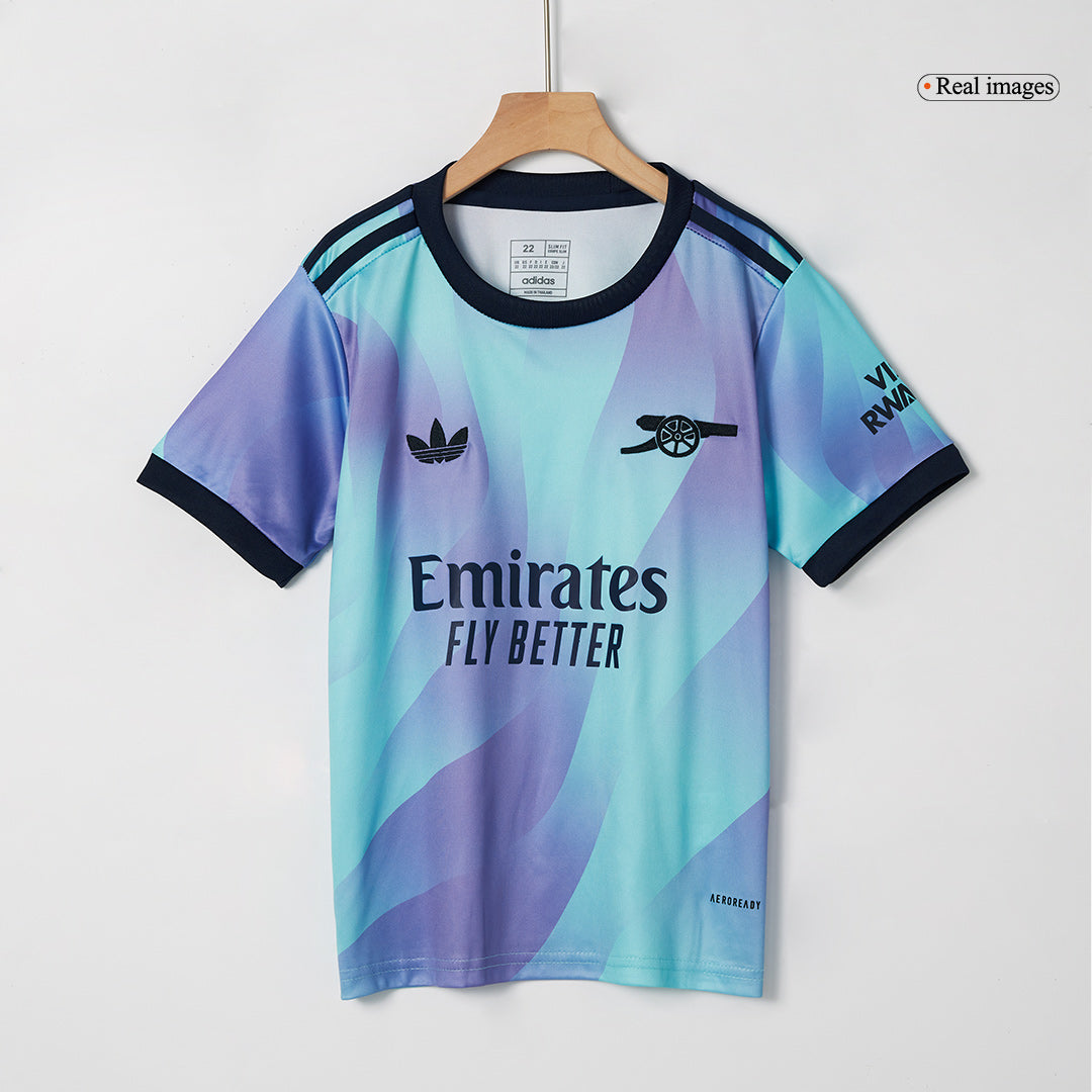 Arsenal Jersey Kit Third Away 2024/25 Kids(Jersey+Shorts)