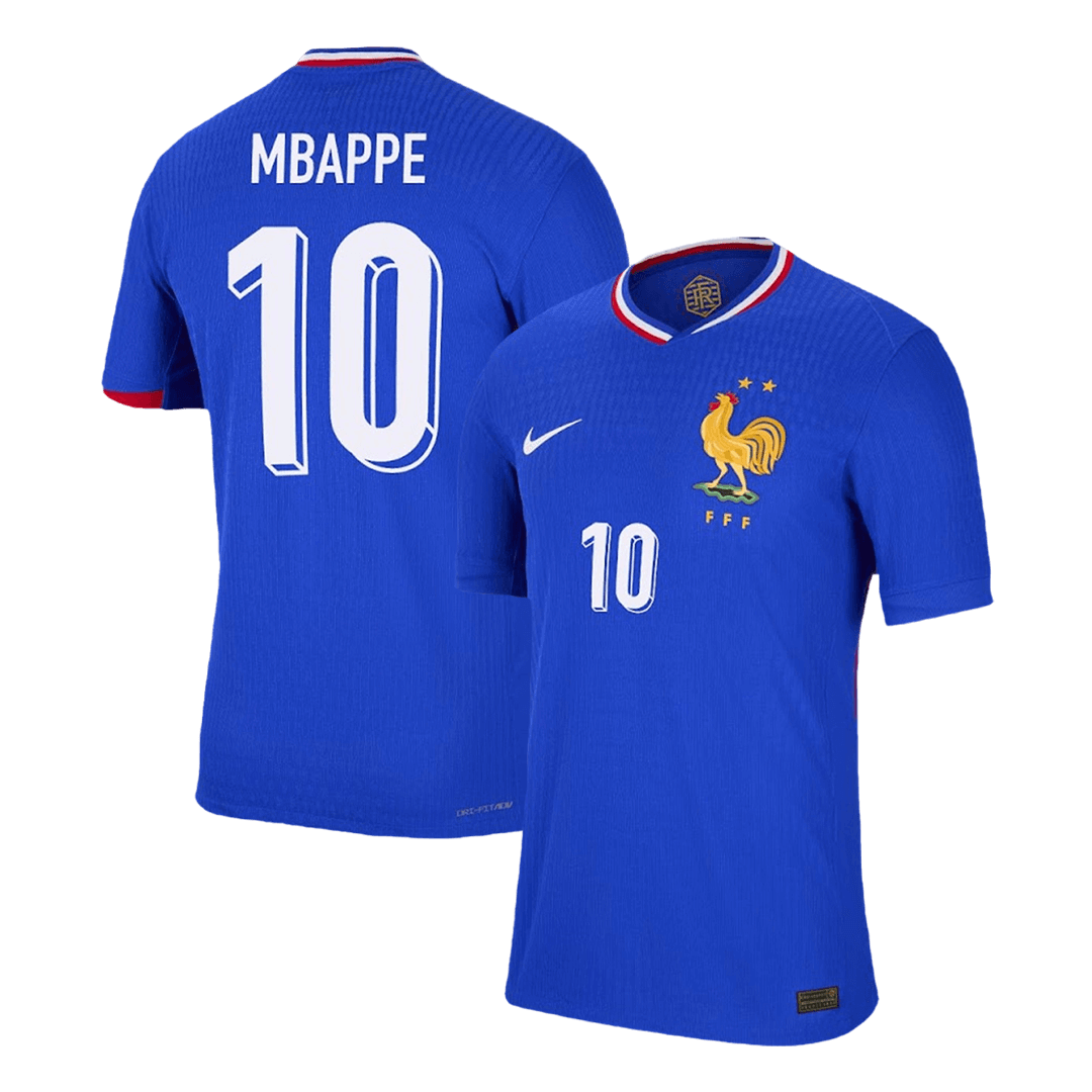 Maillot domicile France MBAPPE #10 Authentique EURO 2024 